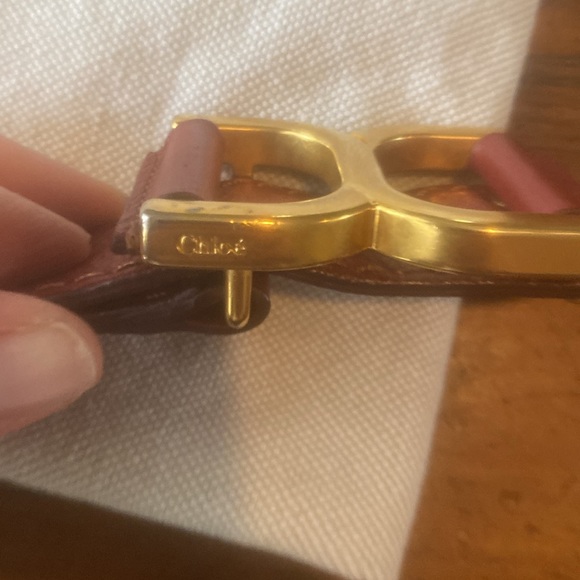 Chloe crossbody, medium, dark red, pebbled leather. - Picture 3 of 13